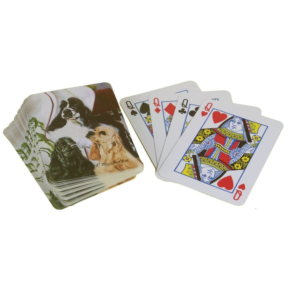 NEW Cocker Spaniel‎ Mans Best Friends Playing Cards by Ruth Maystead Poker!